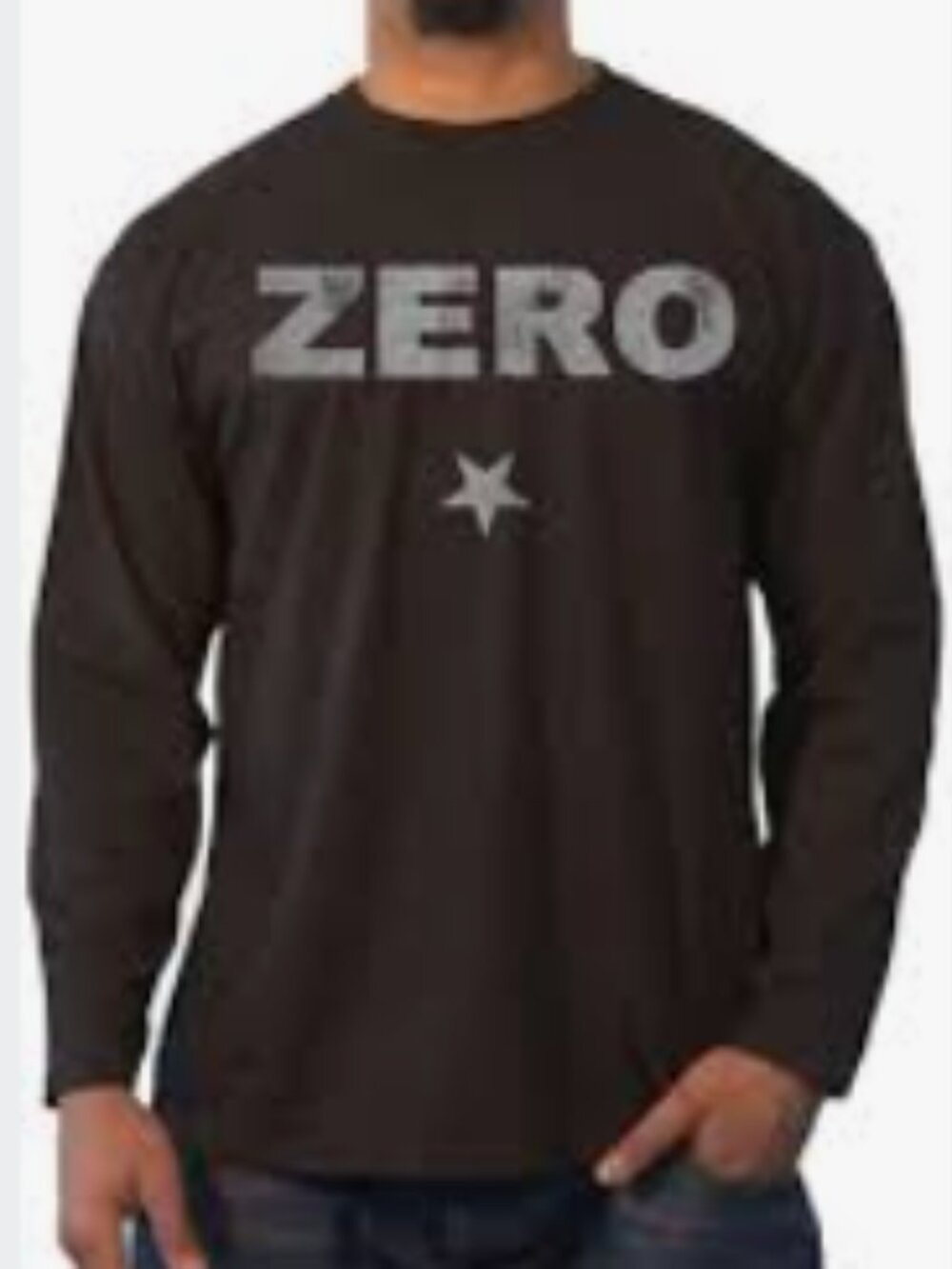 Smashing Pumpkins Mens black "Zero" T-Shirt Black Long Sleeve Size XXL (50"chest